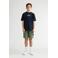 Petrol Industries T-shirt met backprint donkerblauw