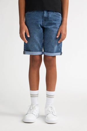 denim slim short medium blue denim