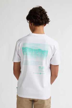 T-shirt met backprint wit