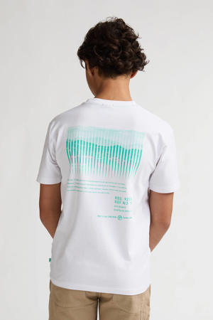 T-shirt met backprint wit