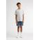 Petrol Industries gestreepte T-shirt lichtgrijs