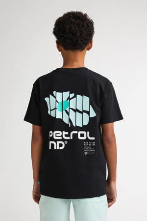 T-shirt met backprint zwart