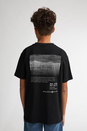 T-shirt met backprint zwart