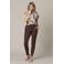 &Co Woman blouse met dierenprint donkerbruin