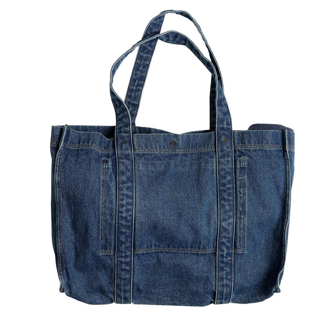 MSCH Copenhagen denim shopper MSCHDylan blauw