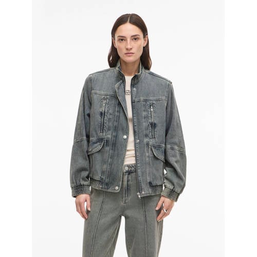 ROUGE EDIT denim spijkerjas light blue denim afbeelding
