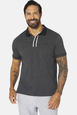 oversized polo Plus Size ISFRIED zilvergrijs
