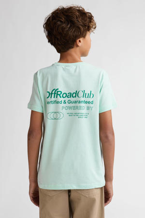 T-shirt met backprint mintgroen