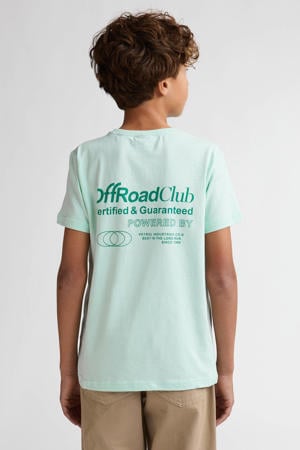 T-shirt met backprint mintgroen