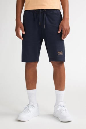 regular waist sweatshort donkerblauw