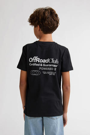 T-shirt met backprint zwart