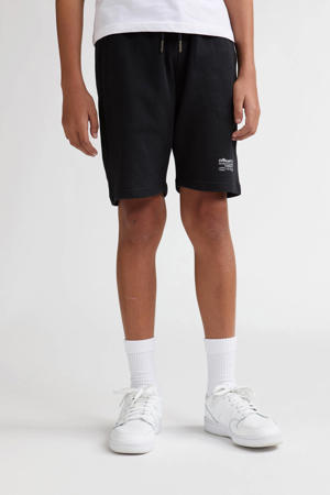 regular waist sweatshort zwart
