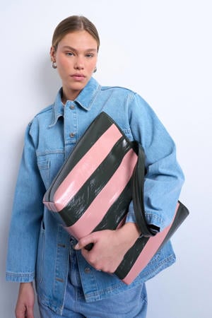 shopper TSSTEVIE roze/zwart