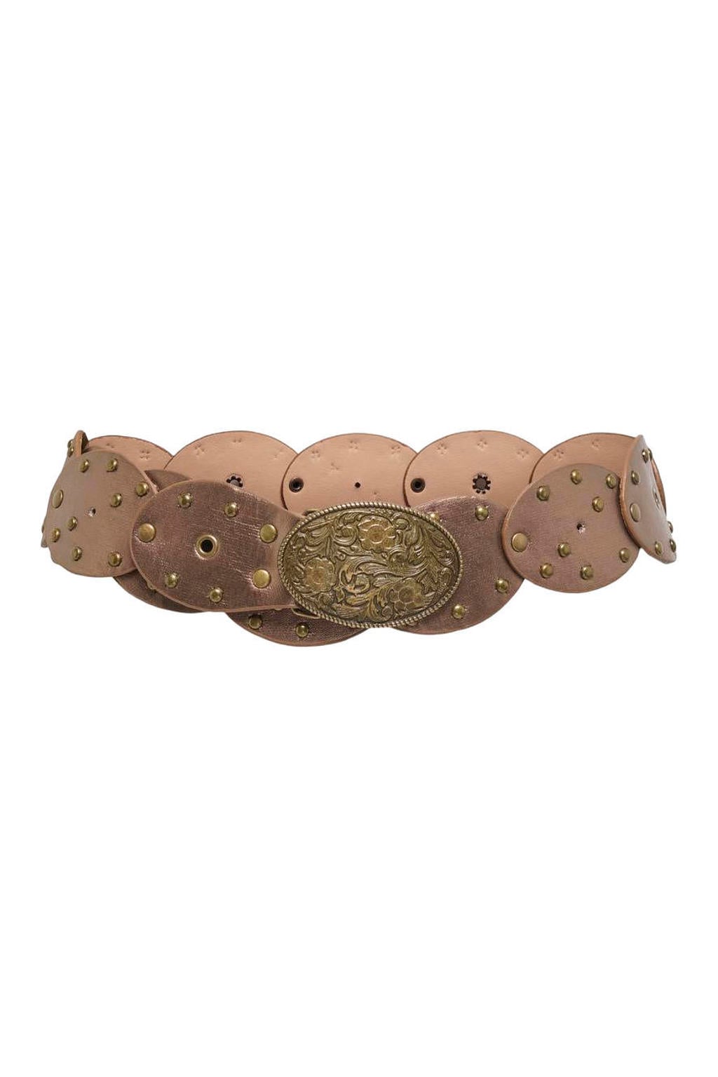 ONLY tailleriem ONLGLADIATOR met studs koperkleurig
