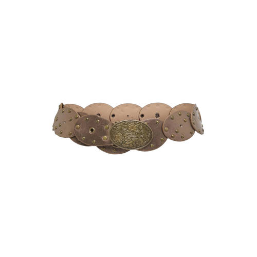 ONLY tailleriem ONLGLADIATOR met studs koperkleurig afbeelding