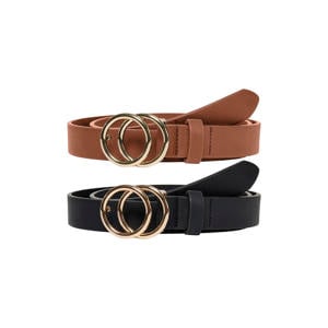 riem ONLRASMI - zwart/cognac (set van 2)