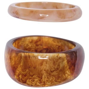 armband ONLINES - bruin (set van 2)