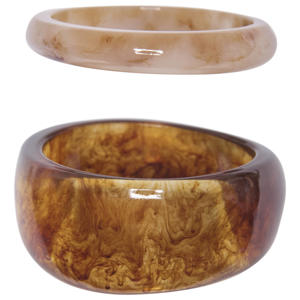 armband ONLINES - bruin (set van 2)