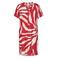 ONLY CARMAKOMA gebloemde mini jurk rood