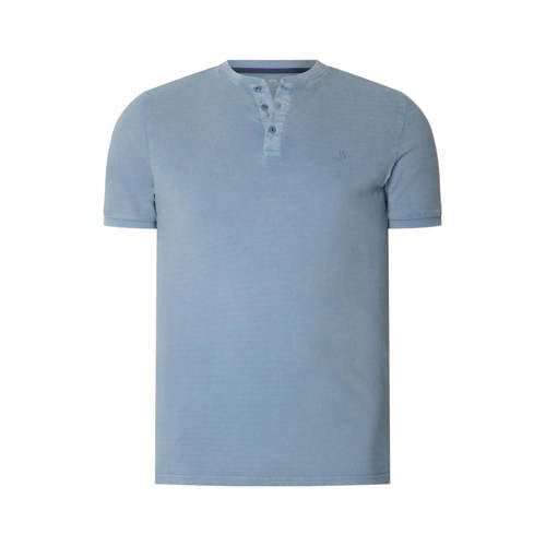 Jan Vanderstorm Oversized gestreepte T-shirt Plus Size TAAGURD blauw afbeelding