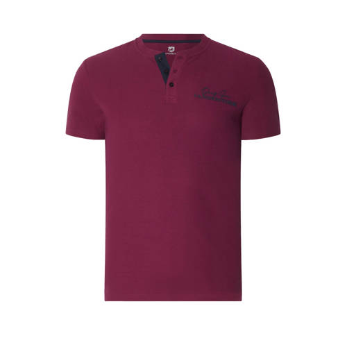 Jan Vanderstorm Oversized T-shirt Plus Size GORTAN donkerrood afbeelding