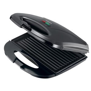 16240109 - Tosti ijzer en panini grill 750W, zwart