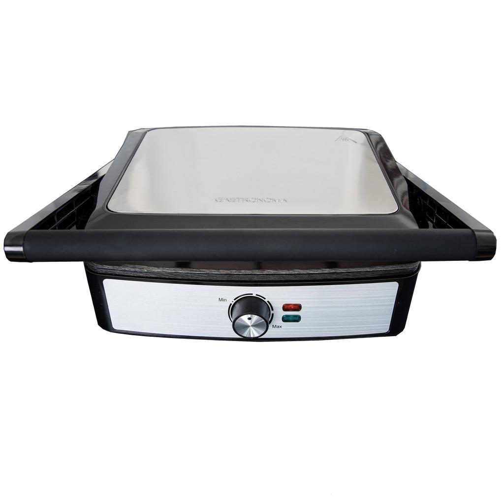 Gastronoma 18240001 - Panini grill en contactgrill met anti-aanbaklaag en oververhittingsbeveiliging