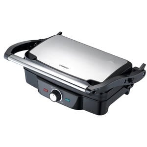 16240108 - Panini maker 1600W, roestvrij staal/zwart
