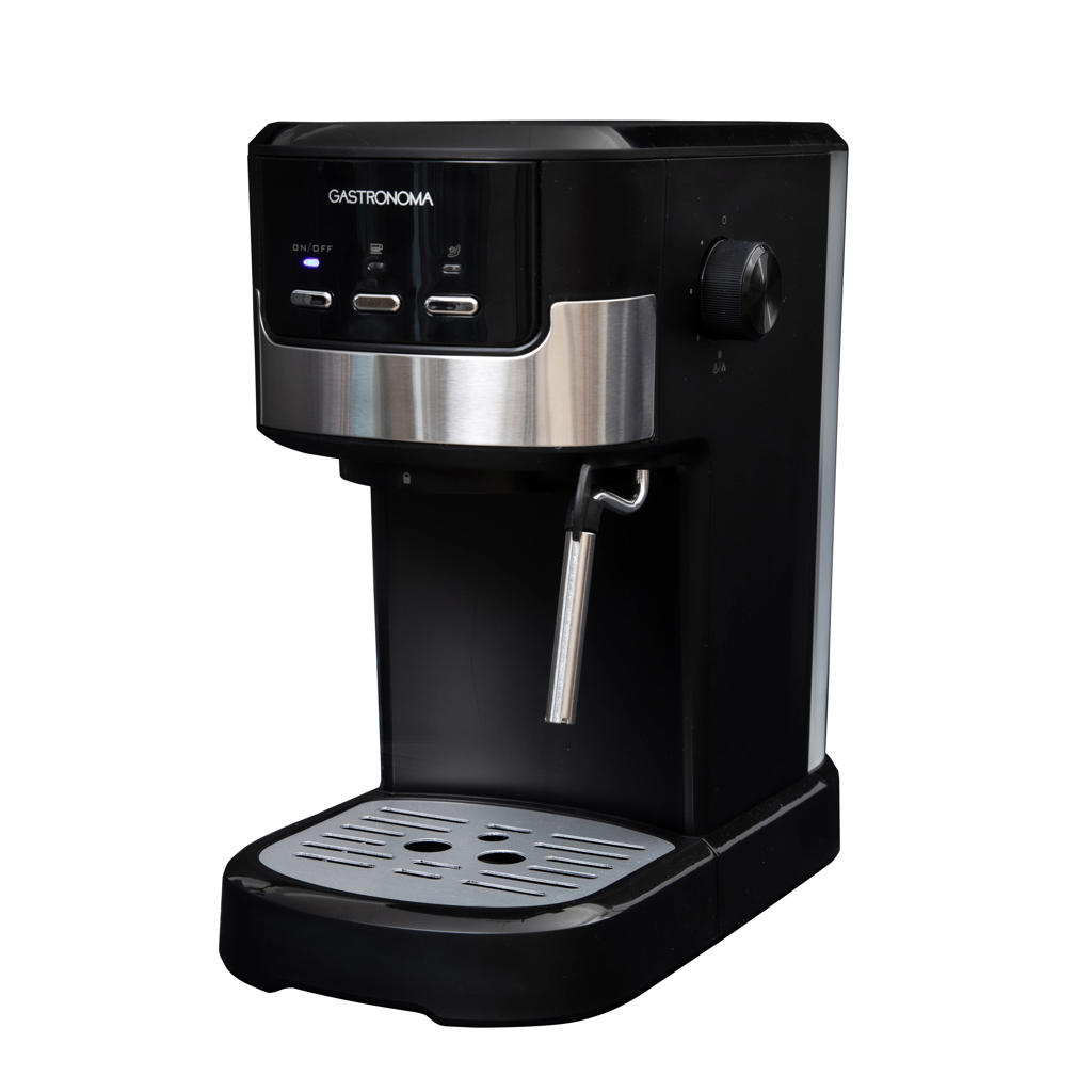 Gastronoma 18110002 - Espressomachine met gemalen koffie en melkopschuimer