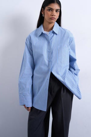 gestreepte blouse blauw