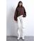 TOPSHOP high waist barrel jeans wit