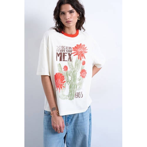 TOPSHOP T-shirt ecru afbeelding