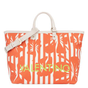 shopper Kore met bloemenprint oranje
