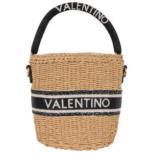 raffia handtas Boho naturel/zwart