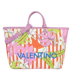 shopper Kore met bloemenprint roze