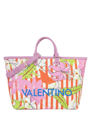 shopper Kore met bloemenprint roze