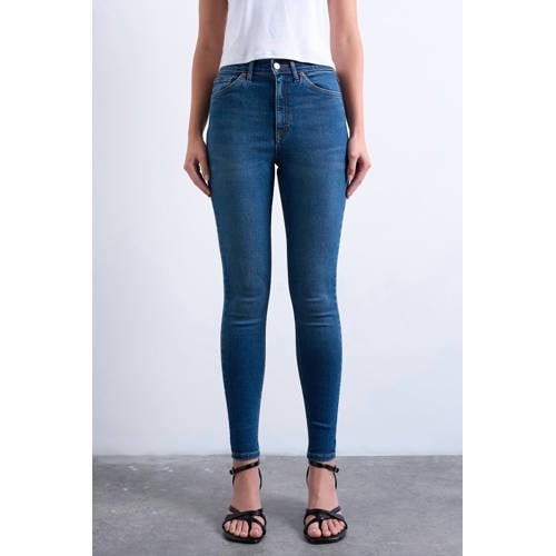 TOPSHOP Tsjamie Hr Slim Dnm Jeans Mb Noos high waist slim fit jeans medium blue denim afbeelding