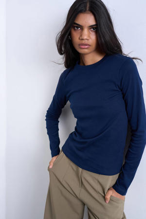 longsleeve marineblauw