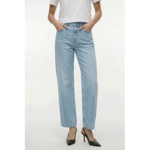 TOPSHOP Tsember Lr Wide Dnm Jeans Lb Noos low waist wide leg jeans light blue denim afbeelding