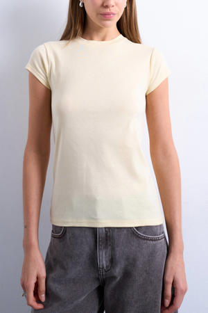 T-shirt lichtgeel