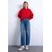 TOPSHOP Tscinch Lr Wide Dnm Jeans Mb Noos straight leg jeans medium blue denim