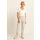 Expresso straight high waist pantalon beige