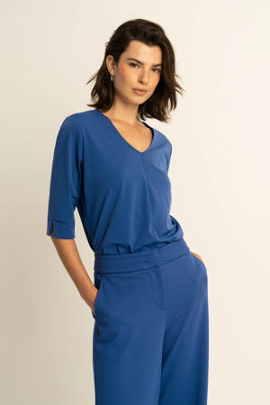 travelstof top blauw