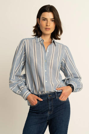 gestreepte blouse blauw