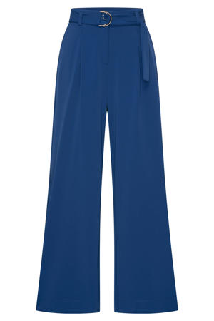 travelstof pantalon blauw