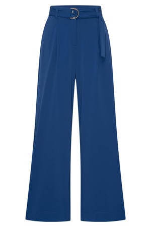 travelstof pantalon blauw