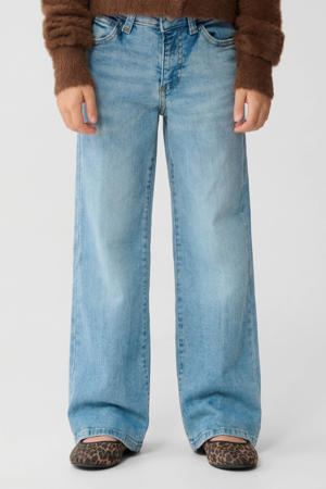 high waist flared jeans light blue denim