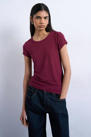T-shirt donkerpaars