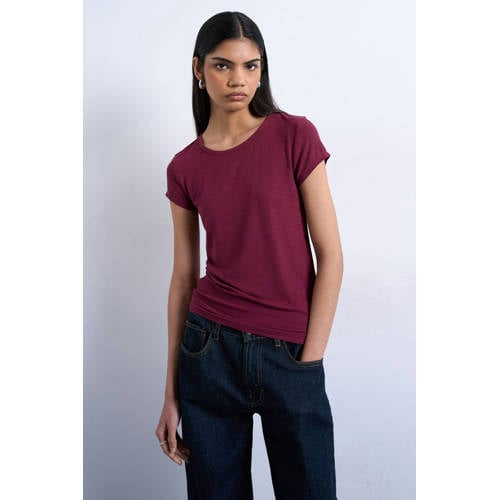 TOPSHOP T-shirt donkerpaars afbeelding