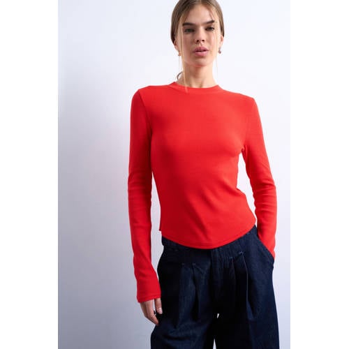TOPSHOP longsleeve rood afbeelding